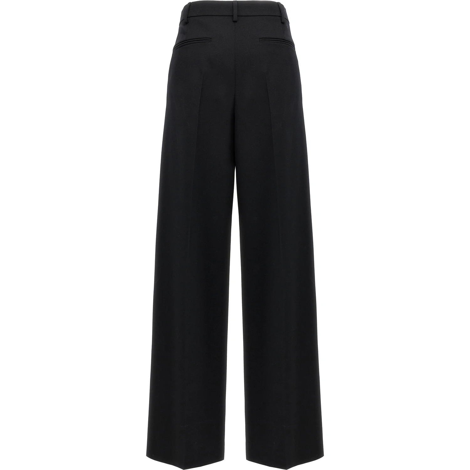 Black Virgin Wool Dress Pants