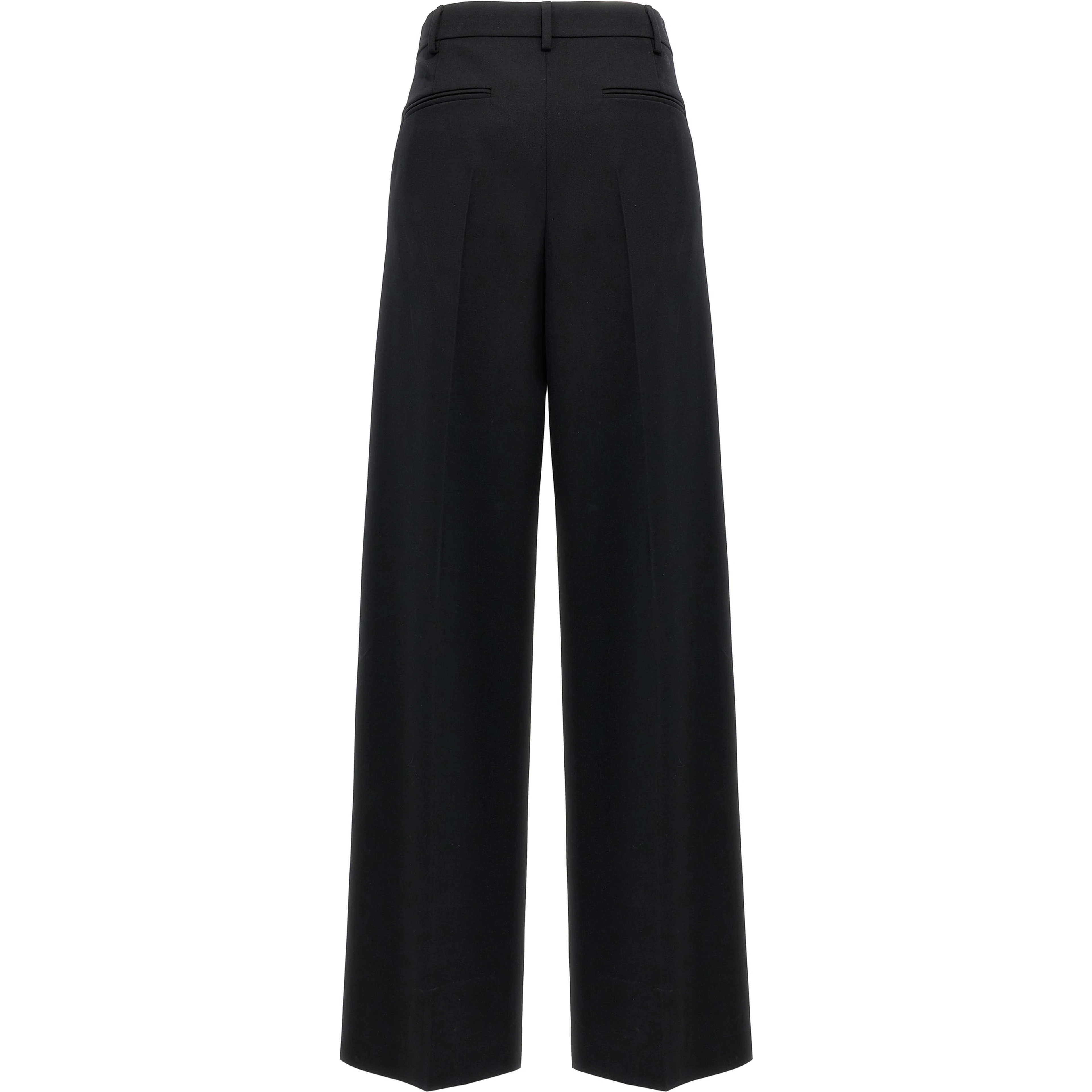 Black Virgin Wool Dress Pants