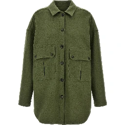 Bicolor Virgin Wool Blouse
