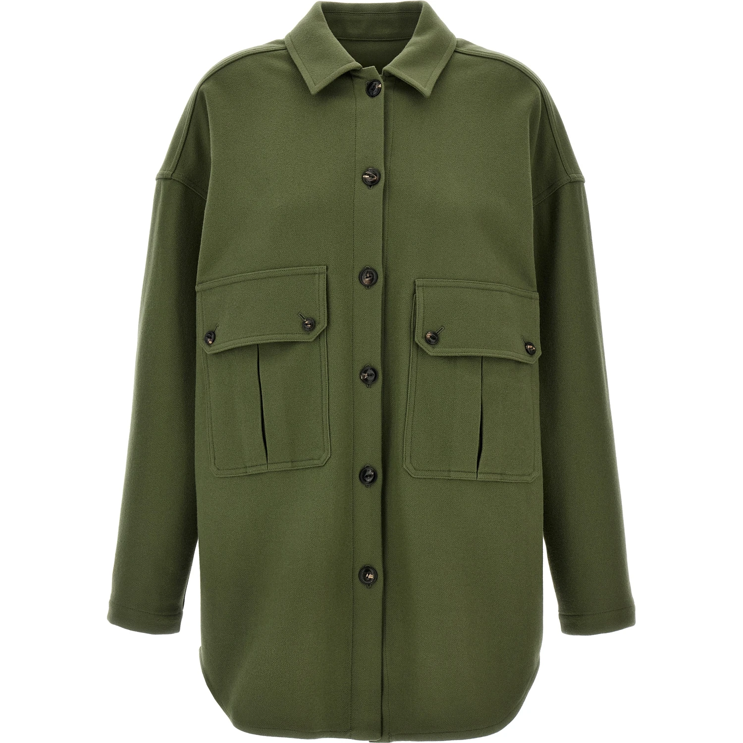 Bicolor Virgin Wool Blouse