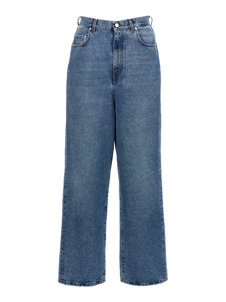 Blue Cotton Jeans Denim