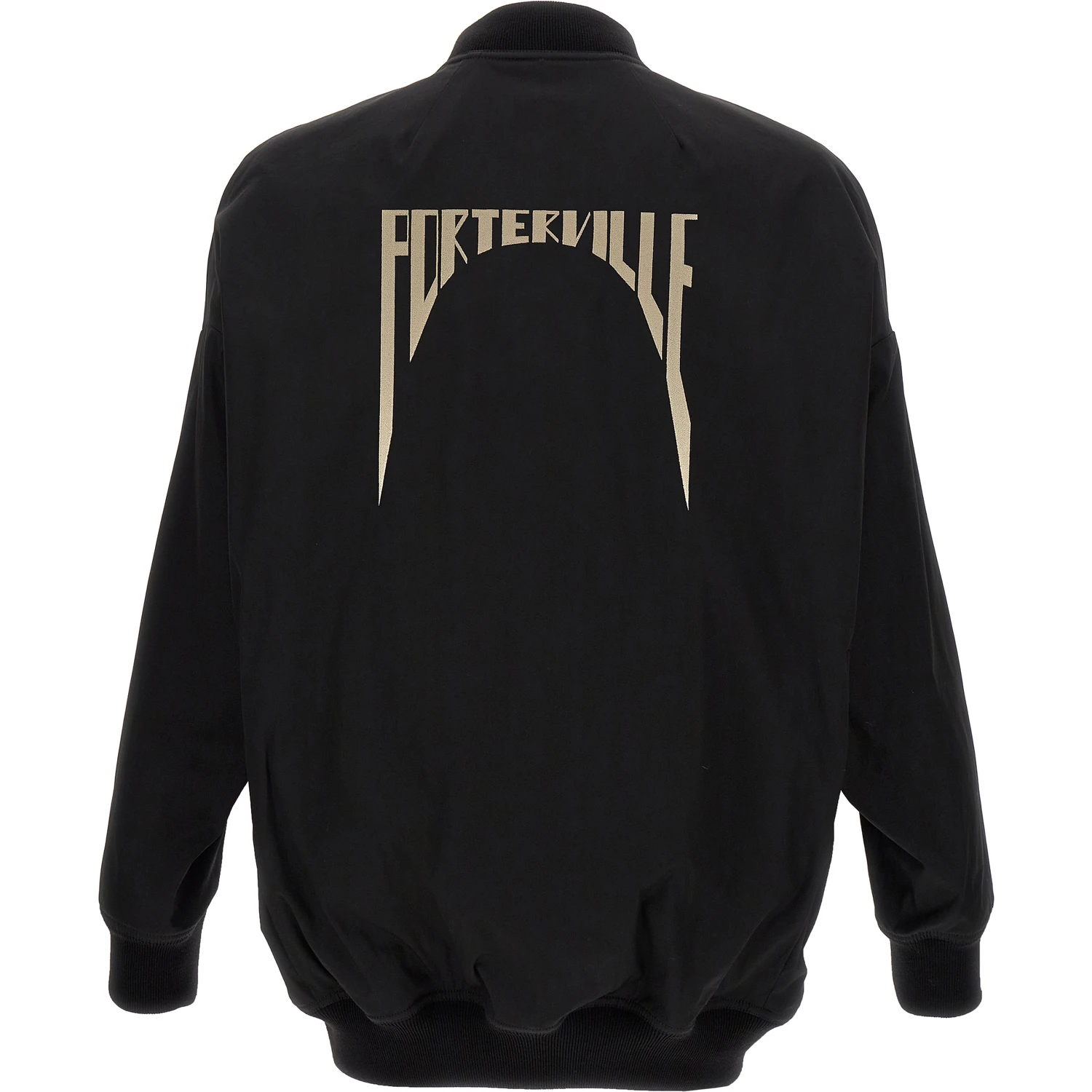 Black Nylon Bomber