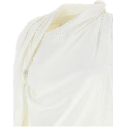 White Cotton Long Sleeve T-Shirt