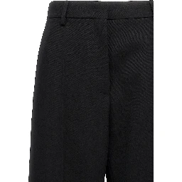 Black Virgin Wool Dress Pants