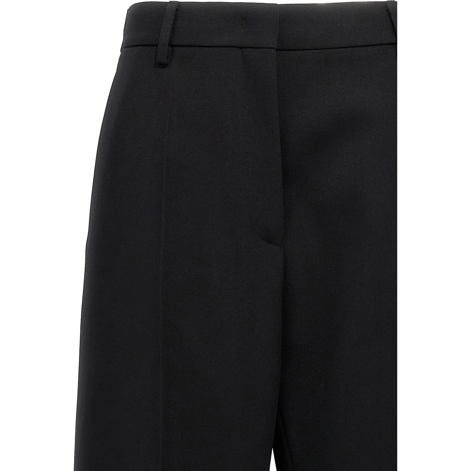 Black Virgin Wool Dress Pants