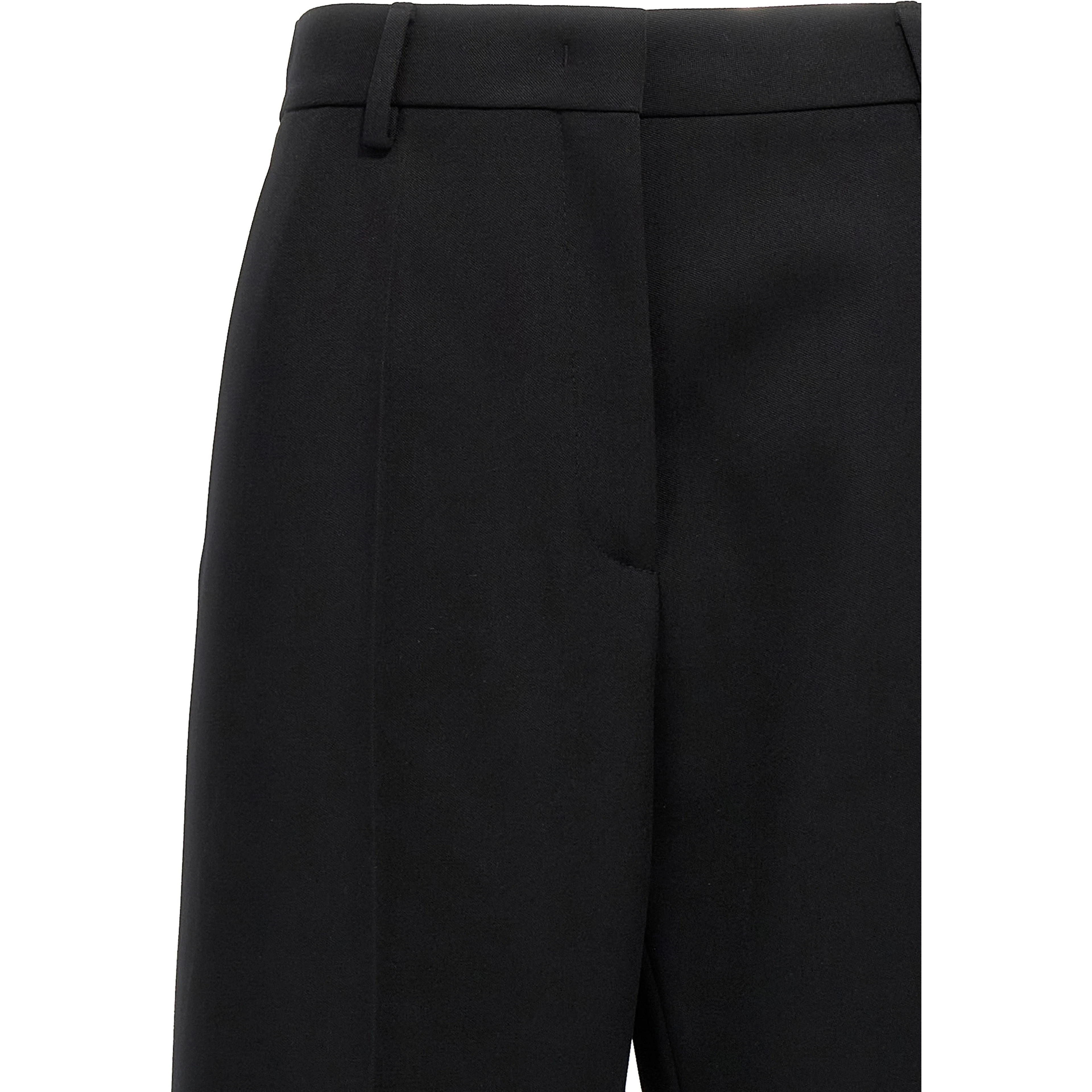 Black Virgin Wool Dress Pants