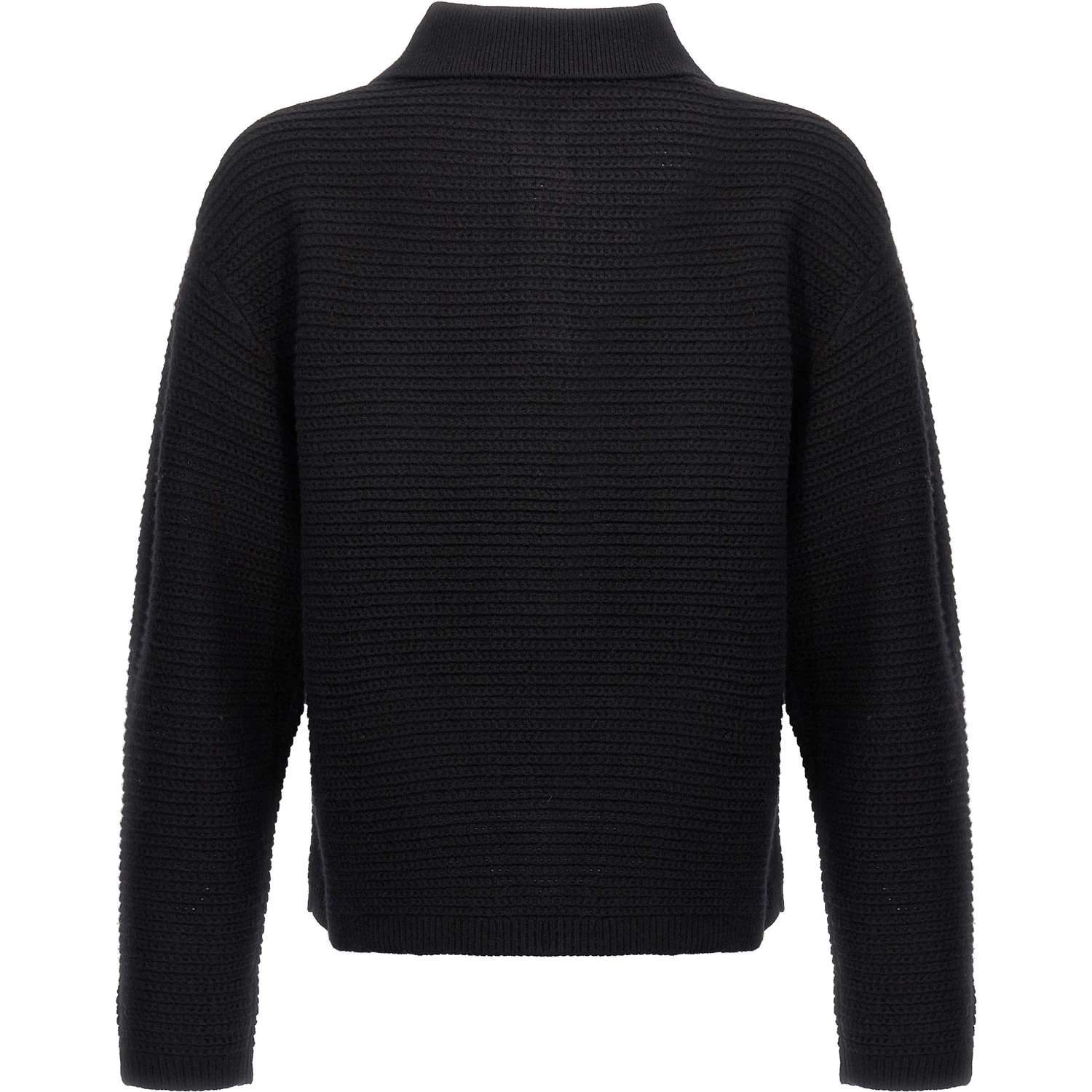 Black Wool Cardigan