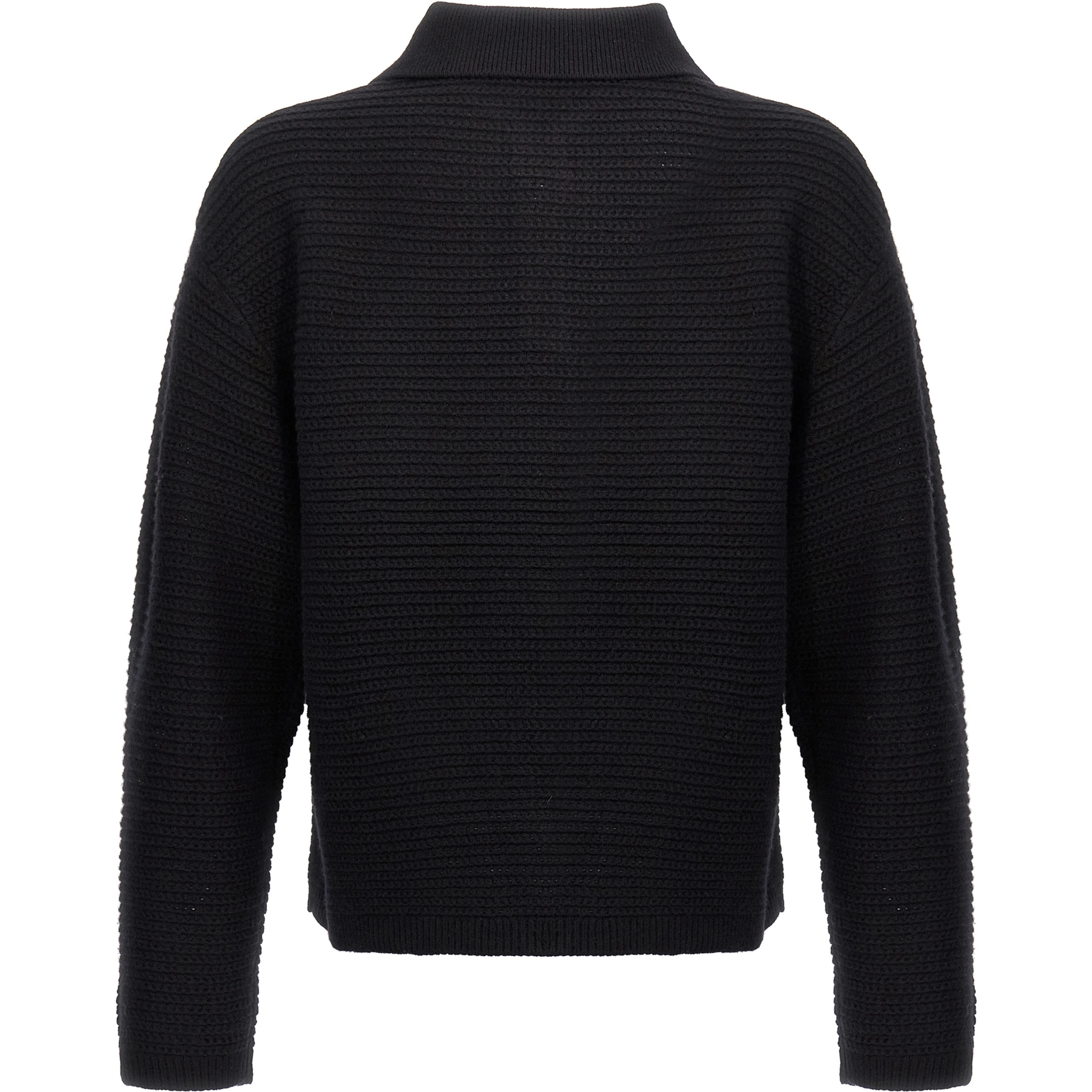 Black Wool Cardigan
