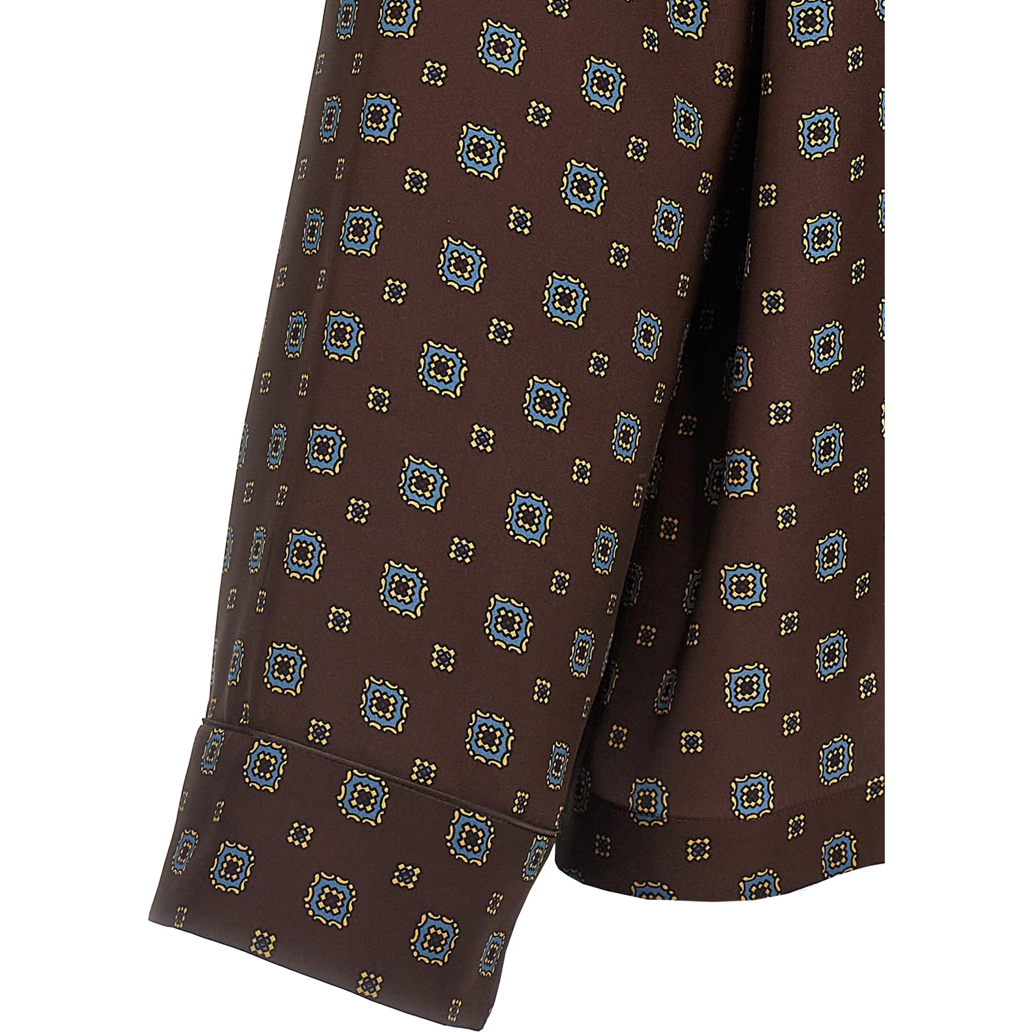 Brown Silk Blouse