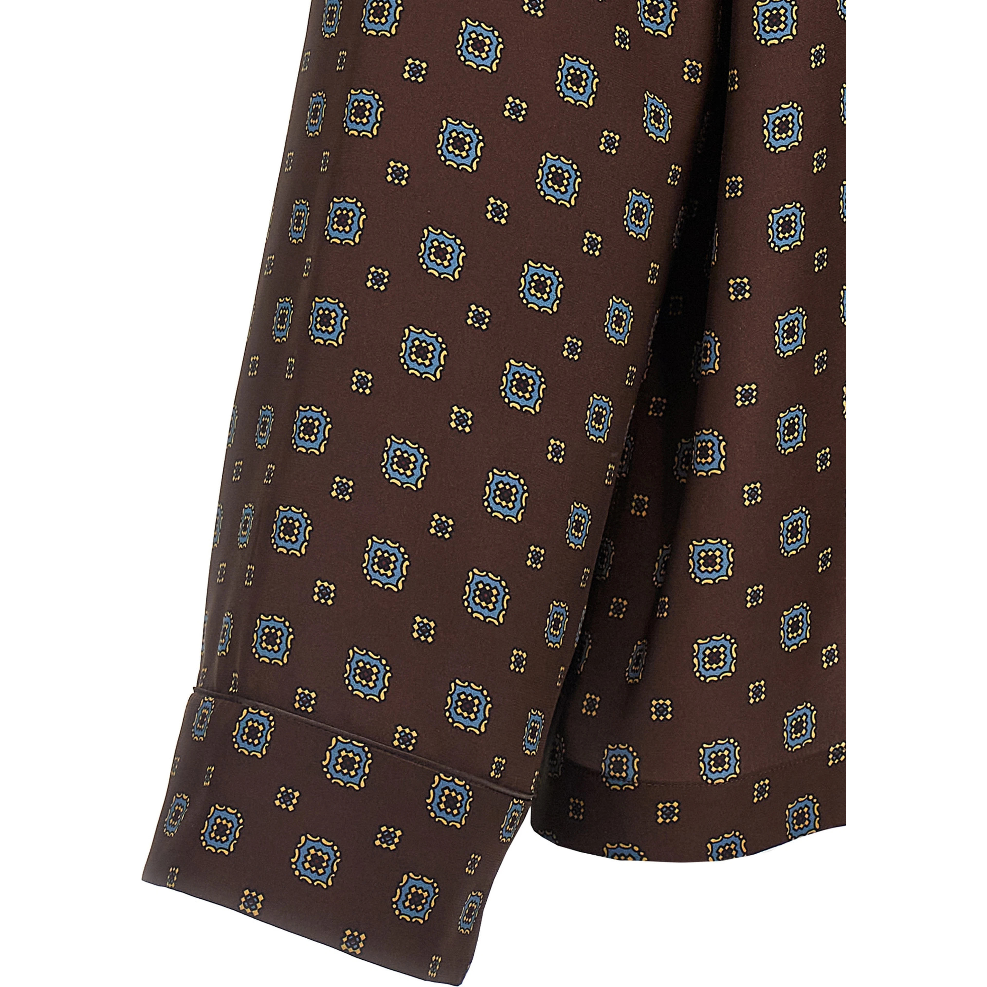 Brown Silk Blouse
