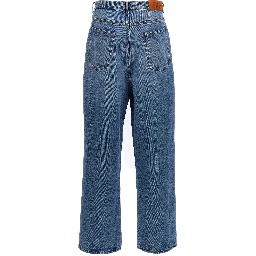 Blue Cotton Jeans Denim