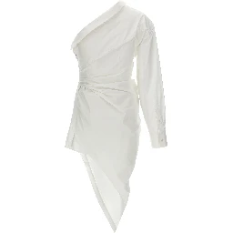 White Cotton Short Dress