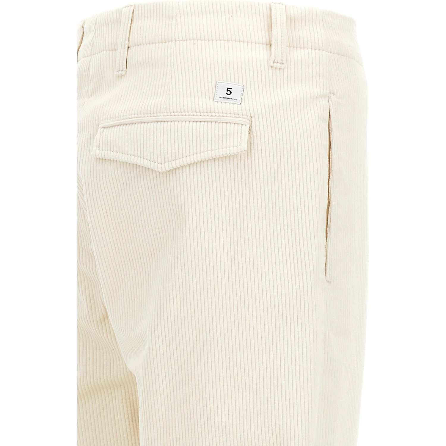 White Cotton Casual Pants