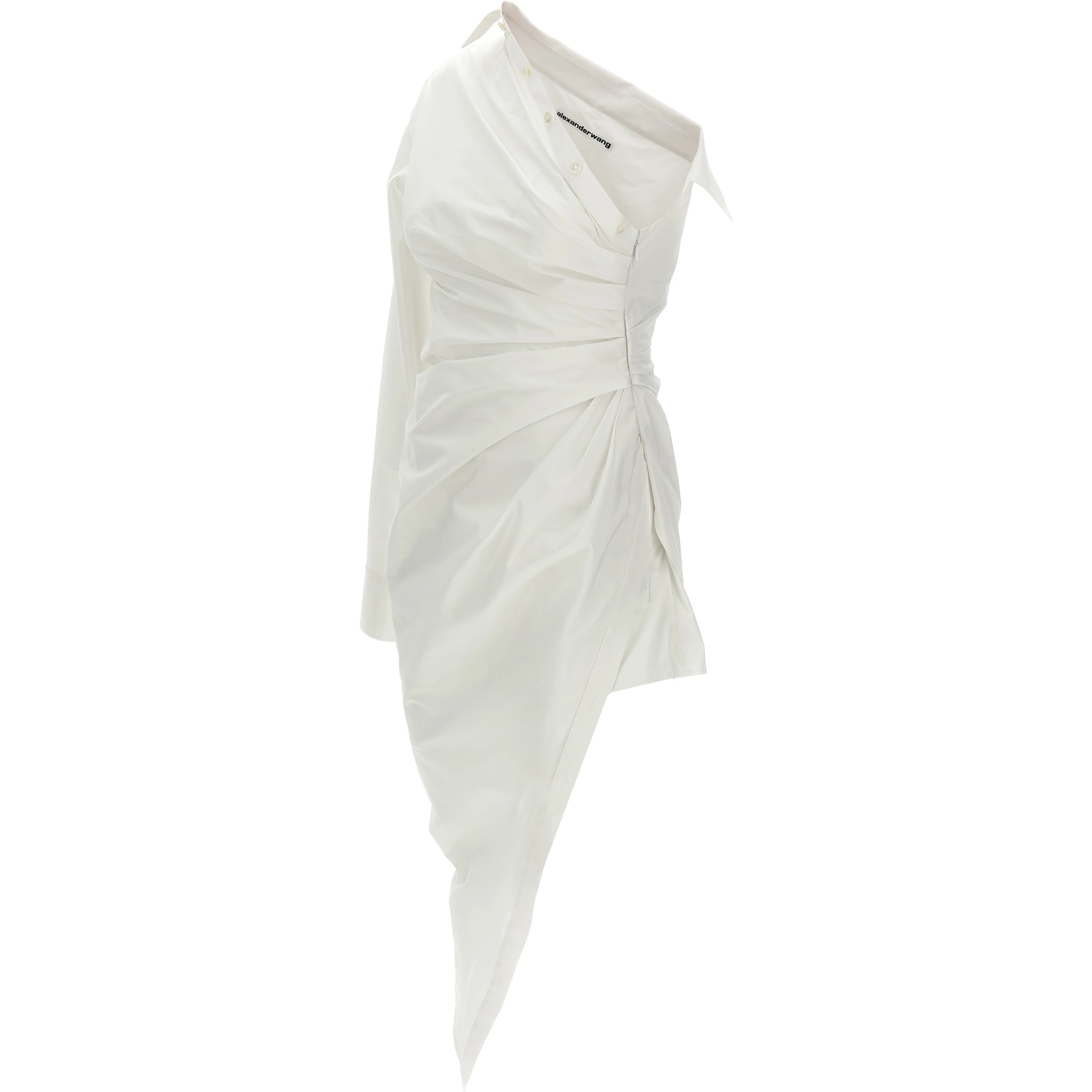 White Cotton Short Dress