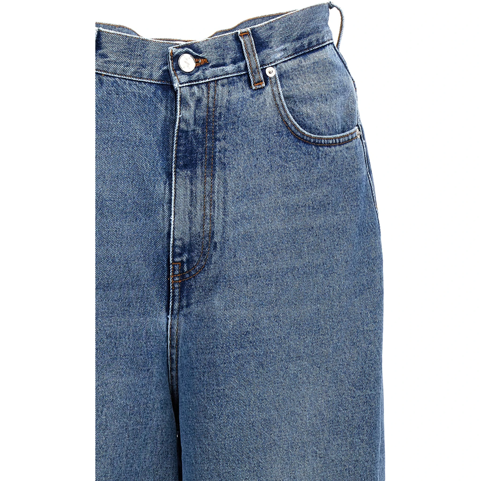 Blue Cotton Jeans Denim