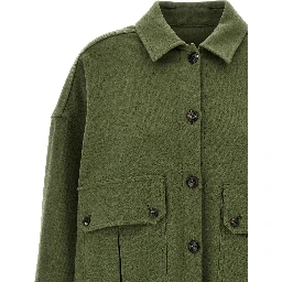 Bicolor Virgin Wool Blouse