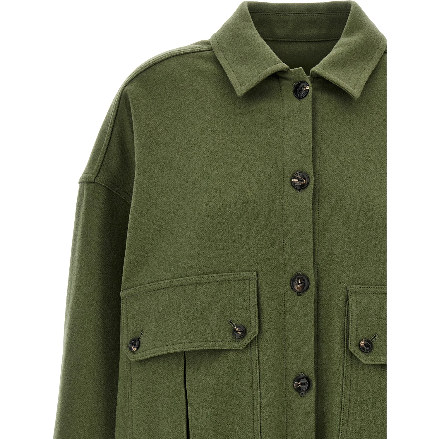 Bicolor Virgin Wool Blouse