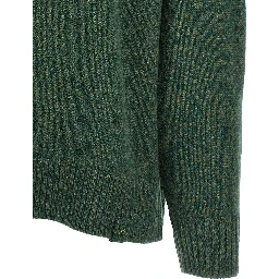 Bicolor Wool Cardigan