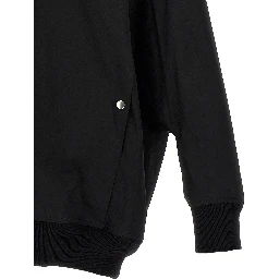 Black Nylon Bomber