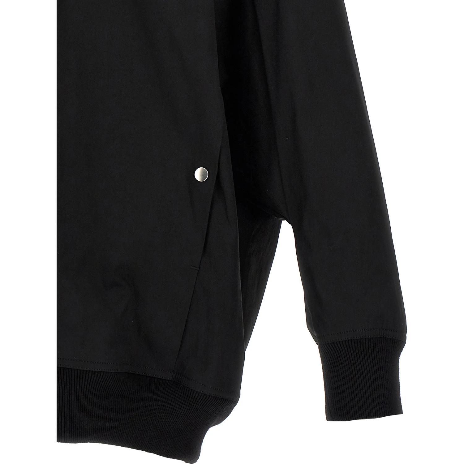 Black Nylon Bomber