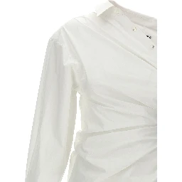 White Cotton Short Dress