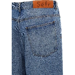 Blue Cotton Jeans Denim