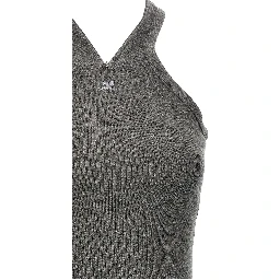 Gray Cotton Short Dress