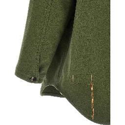 Bicolor Virgin Wool Blouse