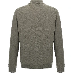 Gray Virgin Wool Polo Shirt