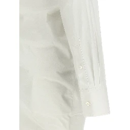 White Cotton Short Dress