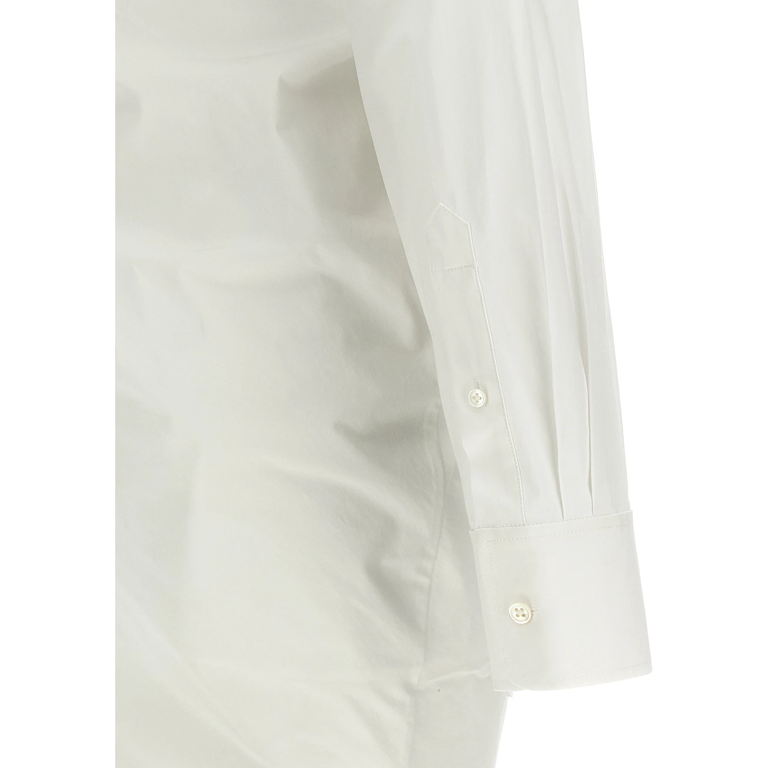 White Cotton Short Dress