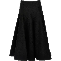 Black Virgin Wool Mini Skirt