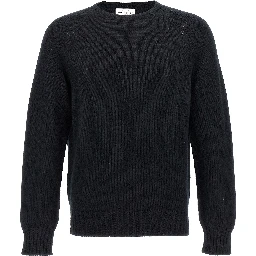 Black Wool Cardigan