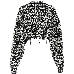 Bicolor Merino Wool Cardigan