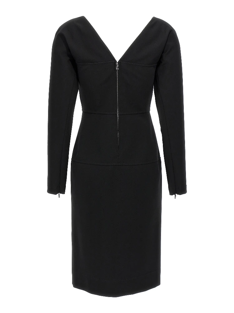 Black Viscose Midi Dress alternative