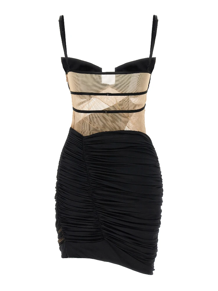 Black Viscose Short Dress alternative