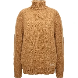 Beige Virgin Wool Cardigan