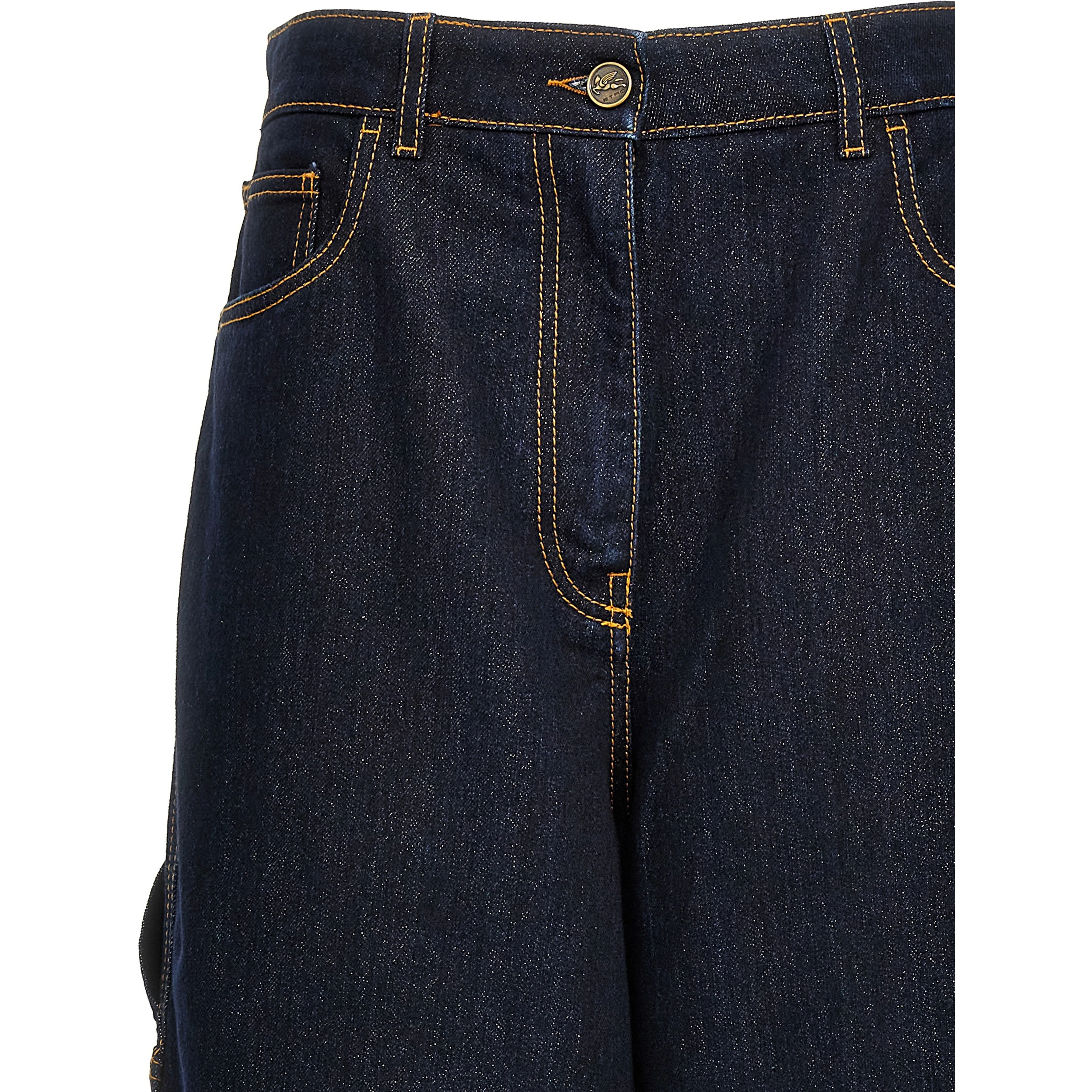 Blue Cotton Jeans Denim