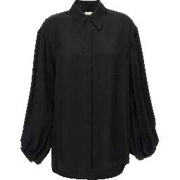 Black Cupro Blouse