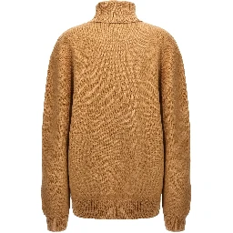 Beige Virgin Wool Cardigan