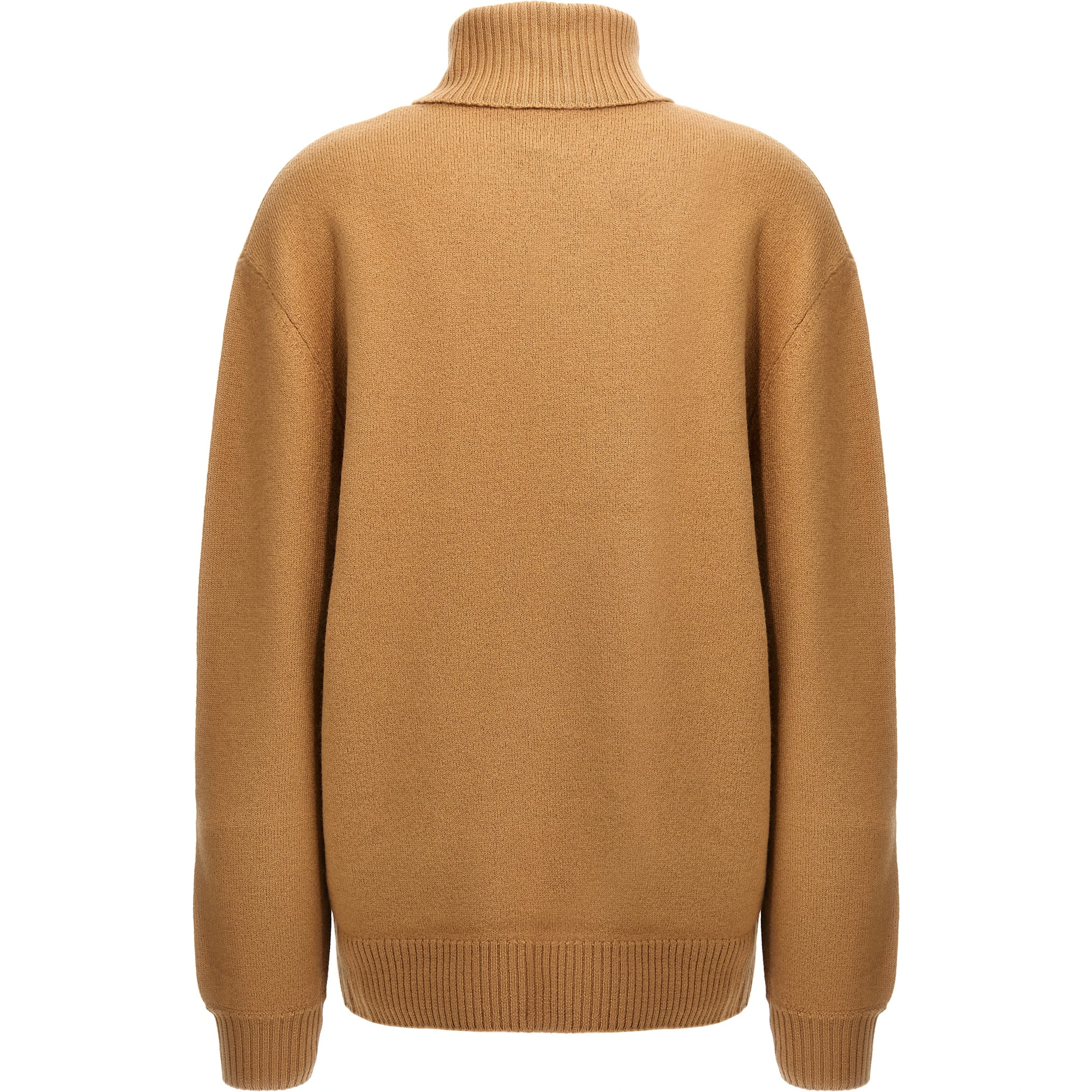 Beige Virgin Wool Cardigan