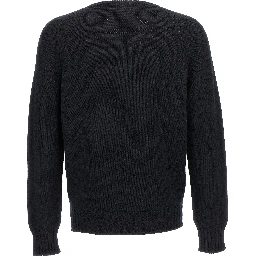 Black Wool Cardigan