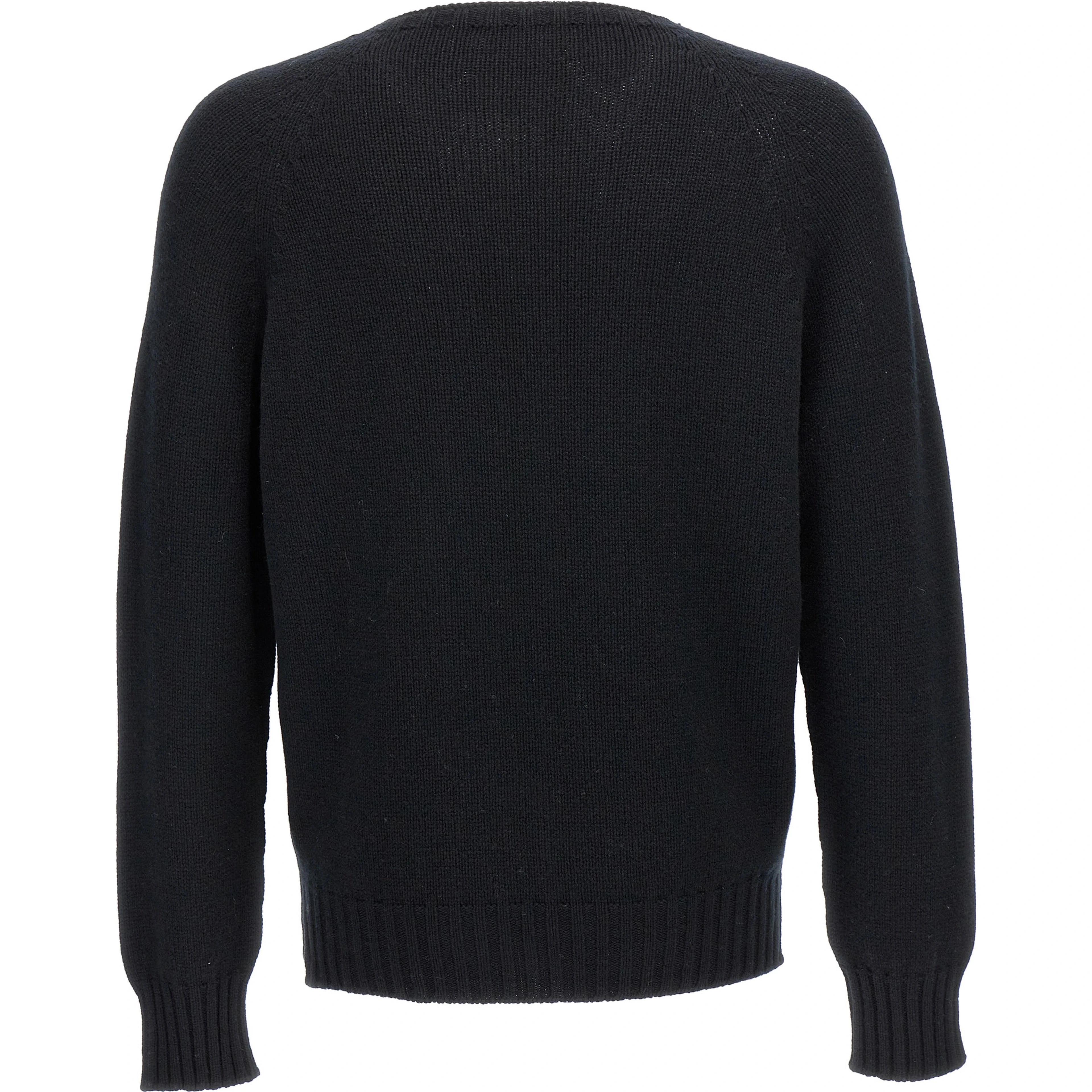Black Wool Cardigan