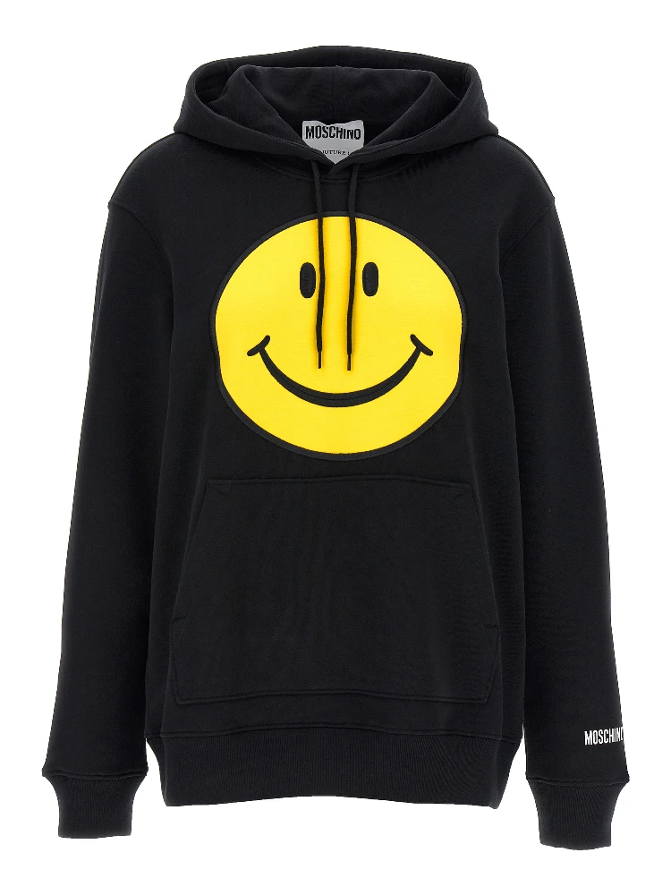 Black Cotton Hoodie