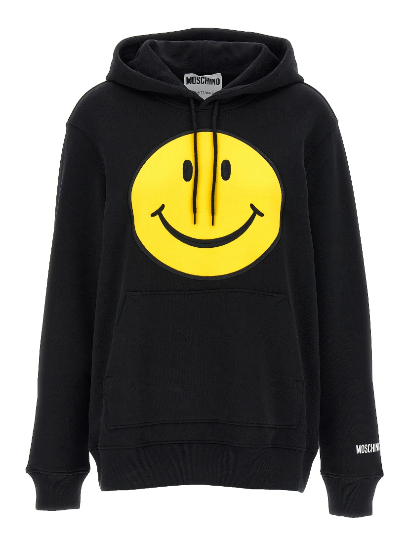 Black Cotton Hoodie