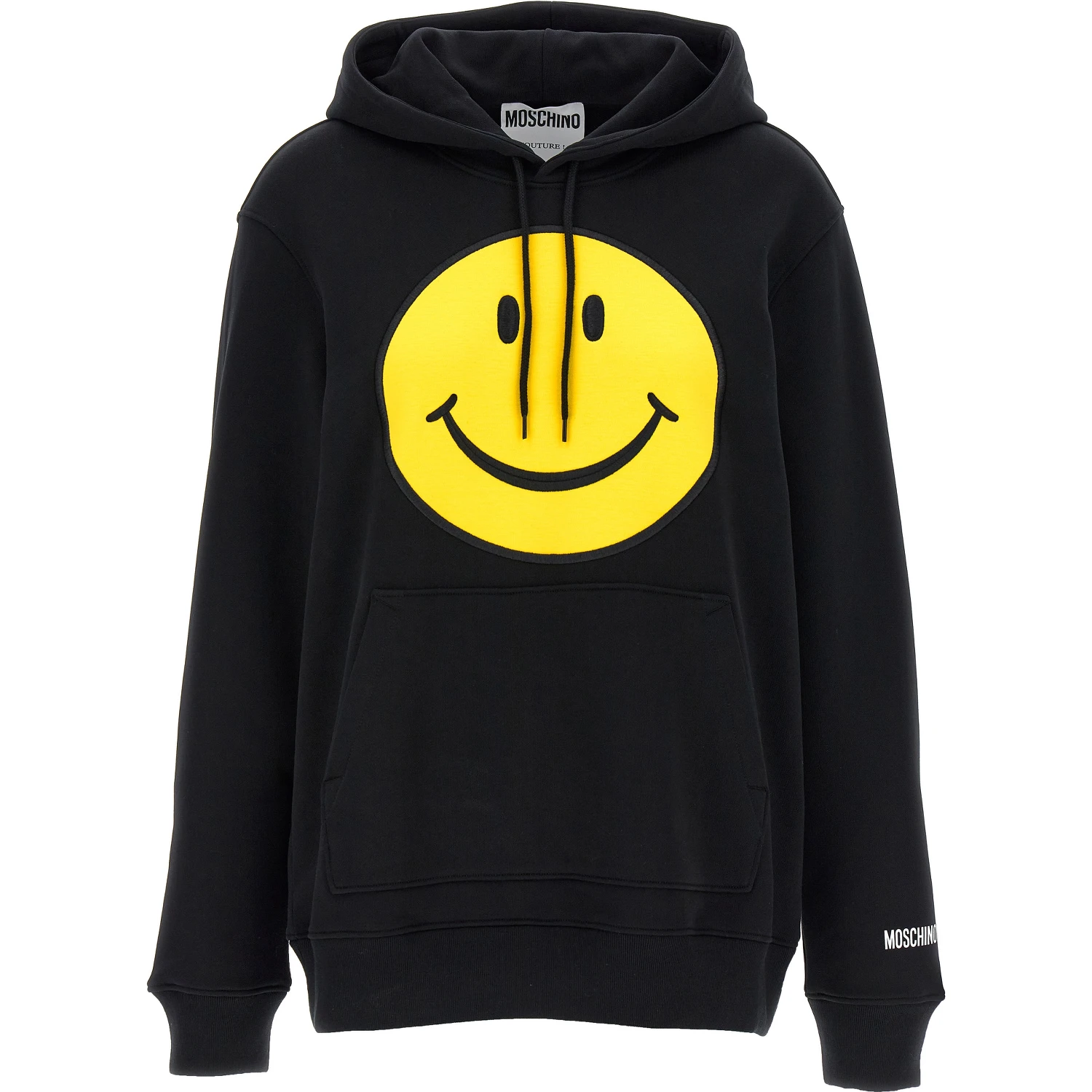 Black Cotton Hoodie