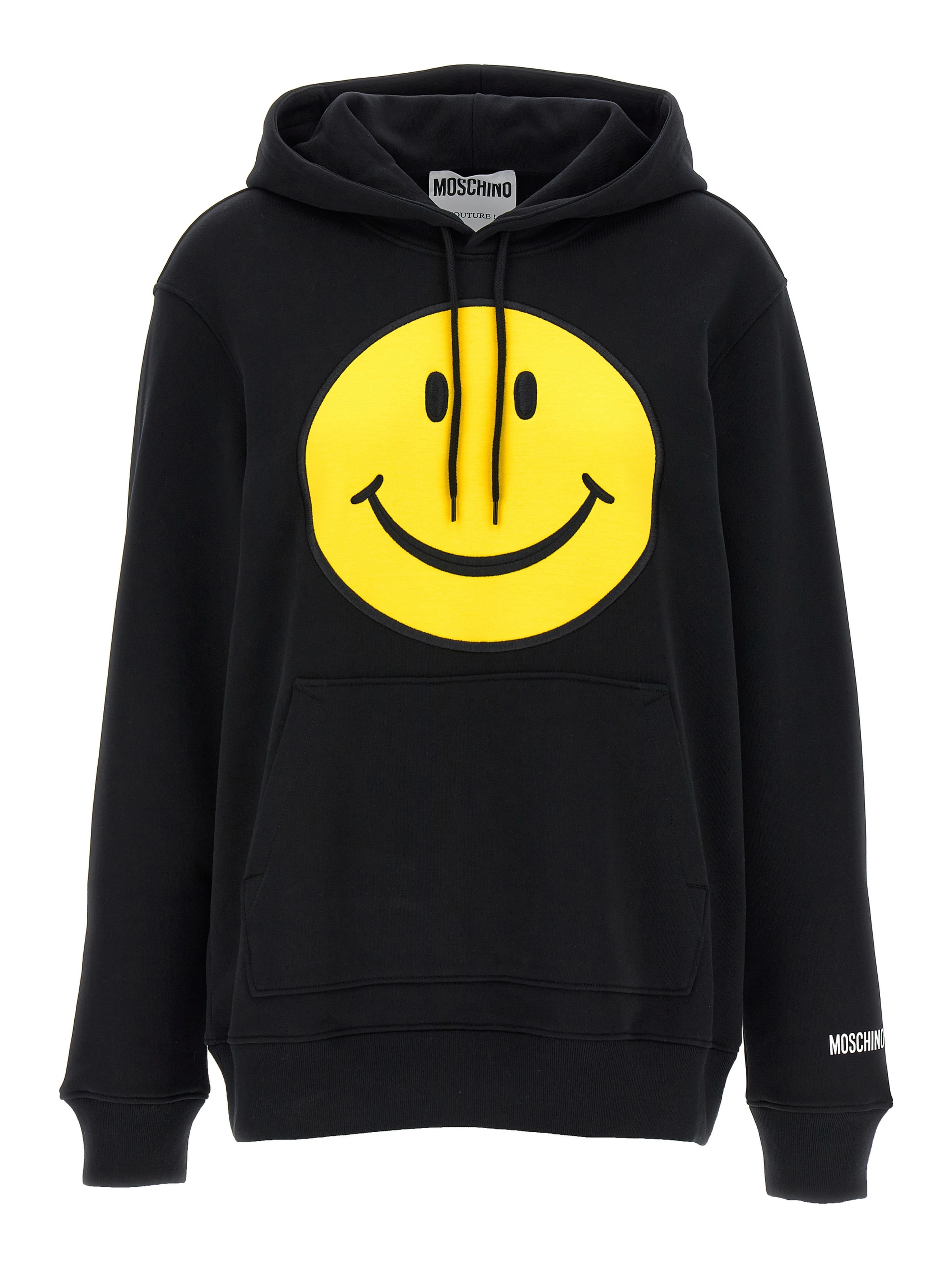 Black Cotton Hoodie