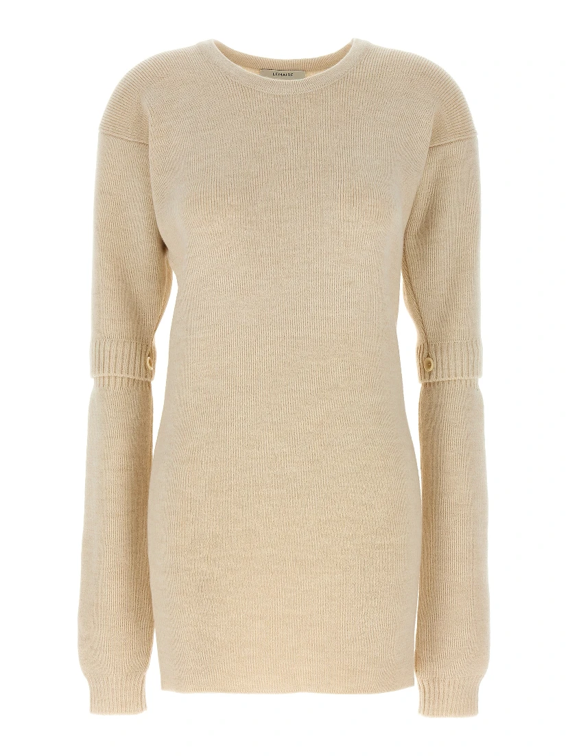 White Acetate Short Dress