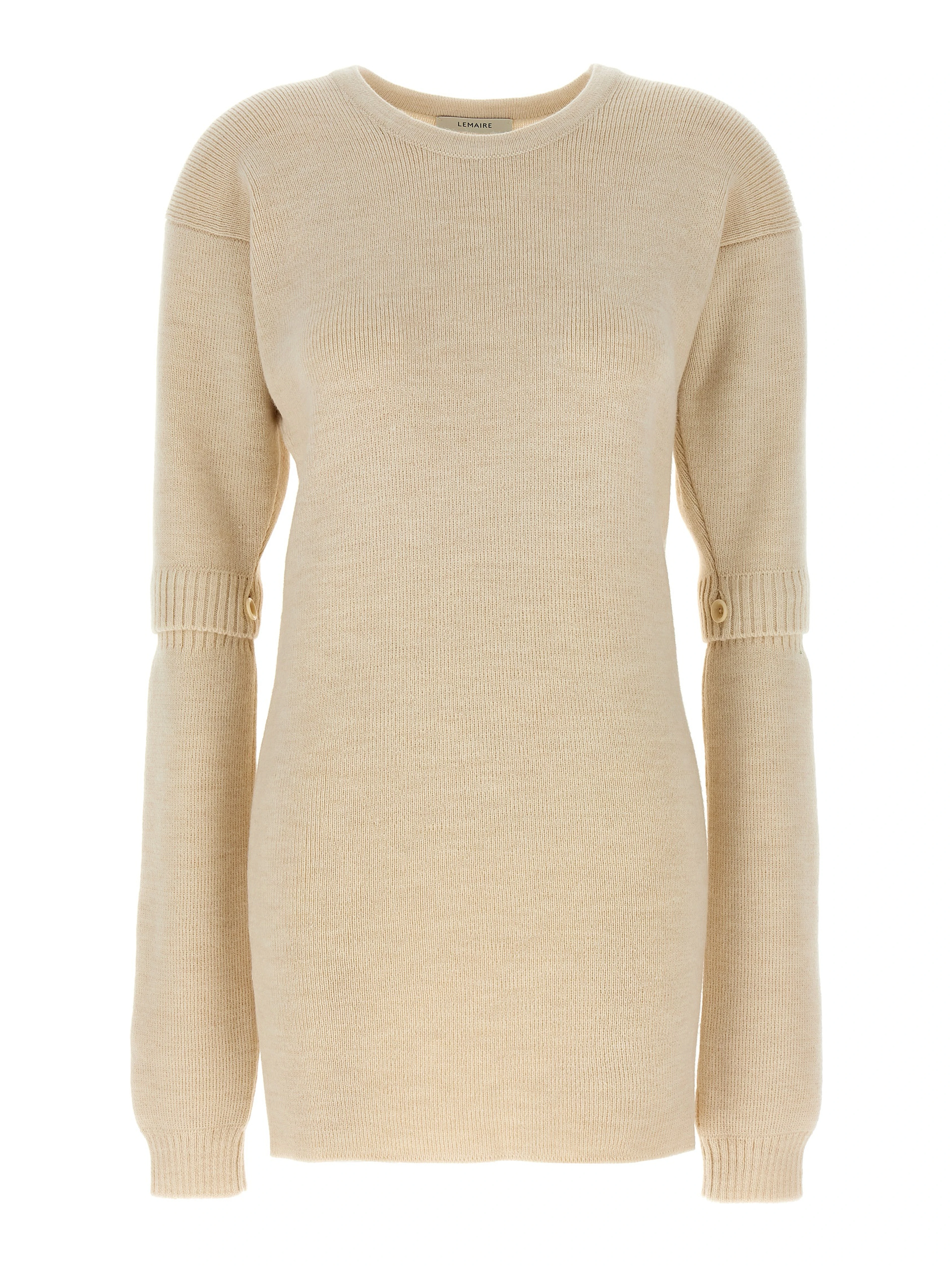 White Acetate Short Dress