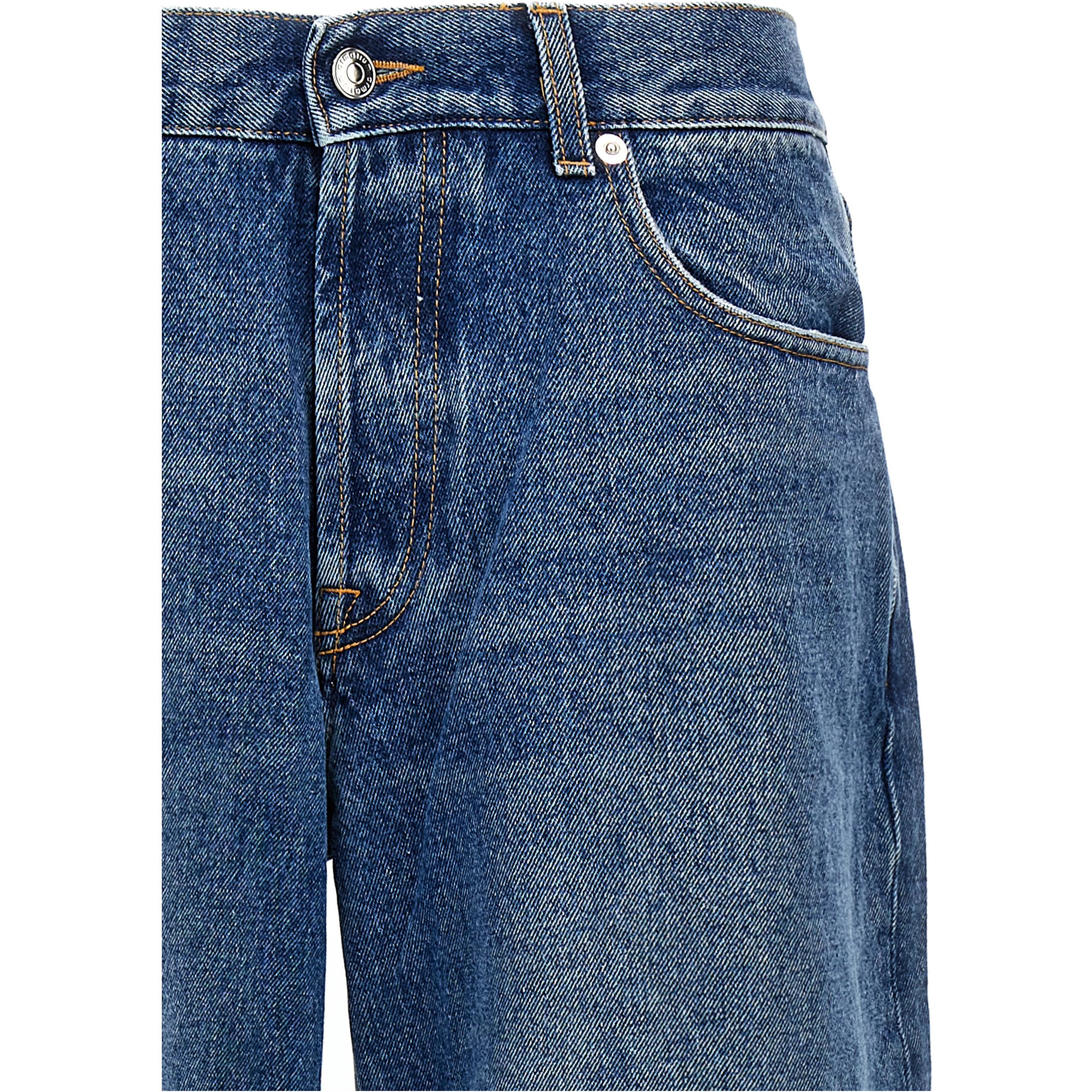 Blue Cotton Jeans Denim